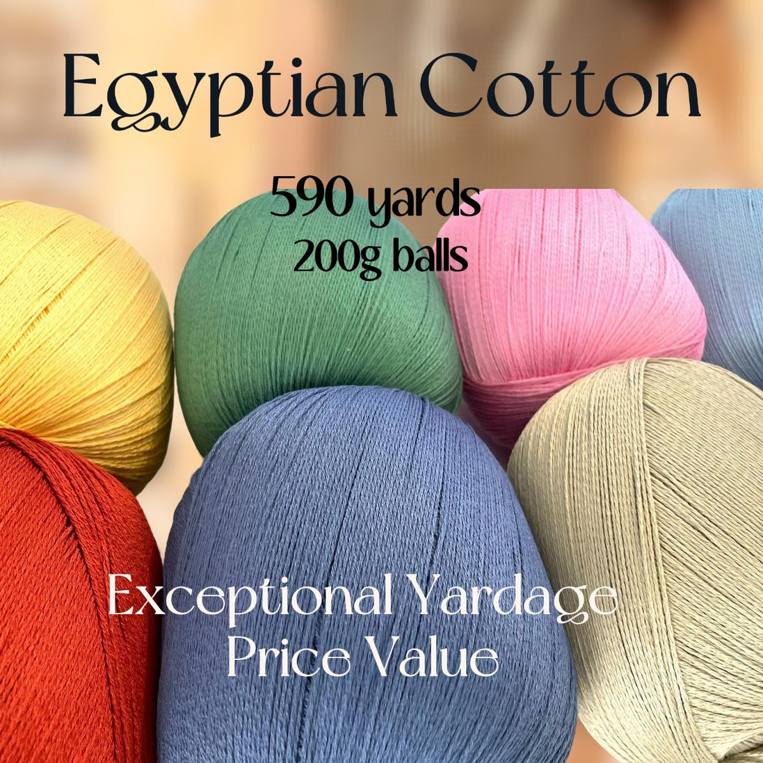 Egyptian Cotton Yarn 200g Quality Cotton One Ball Project Yarn Fast Knitting and Crocheting Summer Top Baby Clothe Tank Tee Snappy Ball by Adriafil Made in Italy