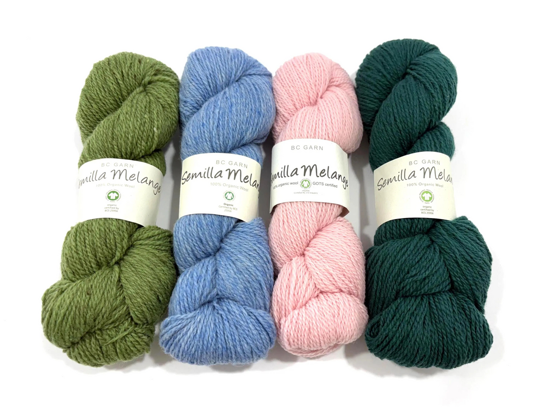BC Garn Semilla Melange Heathered Yarn Airy Soft Lofty Sweater Colorwork Blanket Natural Fiber Stitch Definition Woolen-spun GOTS certified
