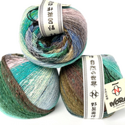 Noro Tsubame Wool Silk Ideal One Skein Project Worsted Weight Oversized Skein 656 Yds Soft Yarn Ideal for Statement Sweater Shawl Shrug Made in Japan