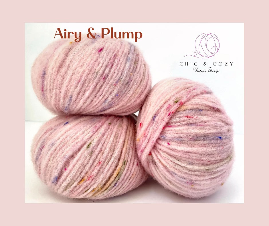 Puno by Gepard Garn Bulky Yarn Crochet Cardigan Sweater Knitting Wool Blanket Girly Pink Yarn Wool Baby Alpaca Merino Wool Recycled Wool