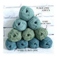 Camarose Tyn Lamauld Soft Wool Fingering Yarn Gift Idea For Knitter and Crochet Lama Wool Sweater Women Knit Cardigan Jacket Men Hat Crochet