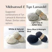 Camarose Tyn Lamauld Soft Wool Fingering Yarn Gift Idea For Knitter and Crochet Lama Wool Sweater Women Knit Cardigan Jacket Men Hat Crochet