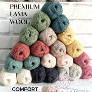 Camarose Tyn Lamauld Soft Wool Fingering Yarn Gift Idea For Knitter and Crochet Lama Wool Sweater Women Knit Cardigan Jacket Men Hat Crochet