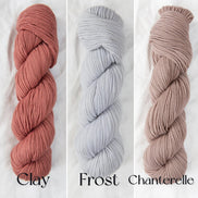 Quince and Co Chickadee Yarn Sport DK Weight Soft Plump American Wool Non-Super Wash Delicate Spun Yarn White Pink Red Blue Green Gray Yellow Heather Colors is perfect for your next cozy and colorful knitting project