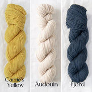 Quince and Co Chickadee Yarn Sport DK Weight Soft Plump American Wool Non-Super Wash Delicate Spun Yarn White Pink Red Blue Green Gray Yellow Heather Colors is perfect for your next cozy and colorful knitting project