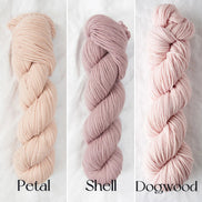 Quince and Co Chickadee Yarn Sport DK Weight Soft Plump American Wool Non-Super Wash Delicate Spun Yarn White Pink Red Blue Green Gray Yellow Heather Colors is perfect for your next cozy and colorful knitting project