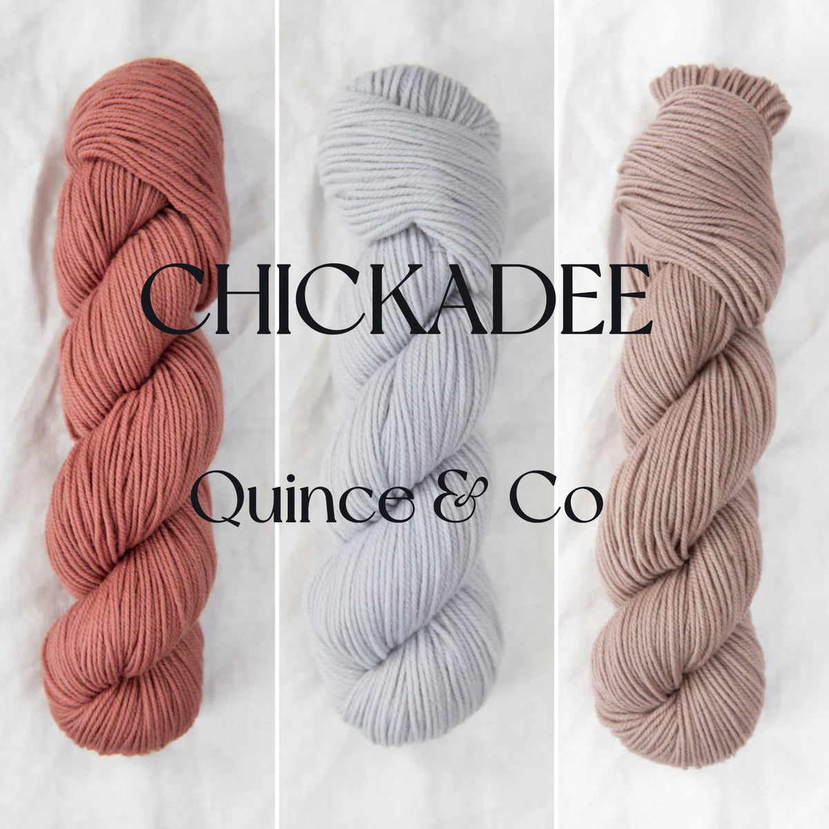 Quince and Co Chickadee Yarn Sport DK Weight Soft Plump American Wool Non-Super Wash Delicate Spun Yarn White Pink Red Blue Green Gray Yellow Heather Colors is perfect for your next cozy and colorful knitting project