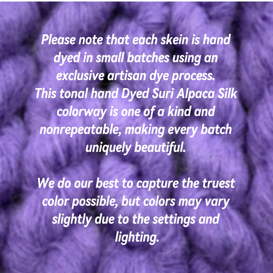 Suri Alpaca Silk Hand Dyed Mohair Alternative Sensitive Skin Option Purple Knit Lace Yarn Halo Tonal Unique Soft One Of A Kind Crochet Wool