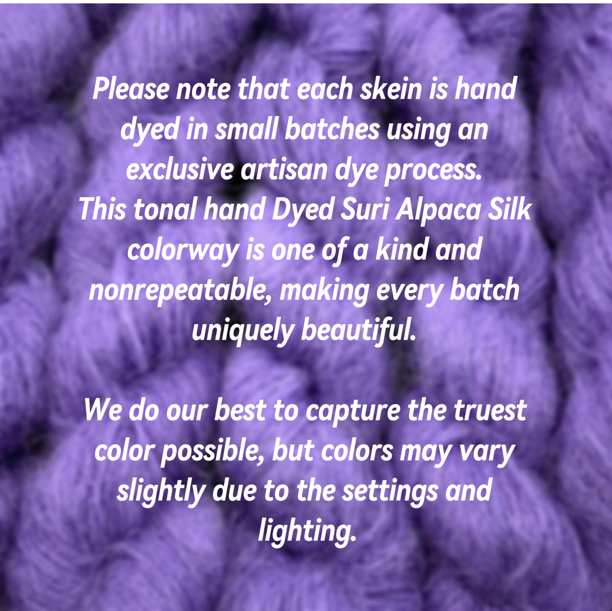 Suri Alpaca Silk Hand Dyed Mohair Alternative Sensitive Skin Option Purple Knit Lace Yarn Halo Tonal Unique Soft One Of A Kind Crochet Wool