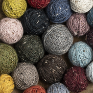 Blue Sky Fibers Woolstok Tweed Light Donegal Yarn Fingering Weight Neutral Flecks Ideal for Colorwork Cables Ribbing and Textured Knitting and Crochet Projects