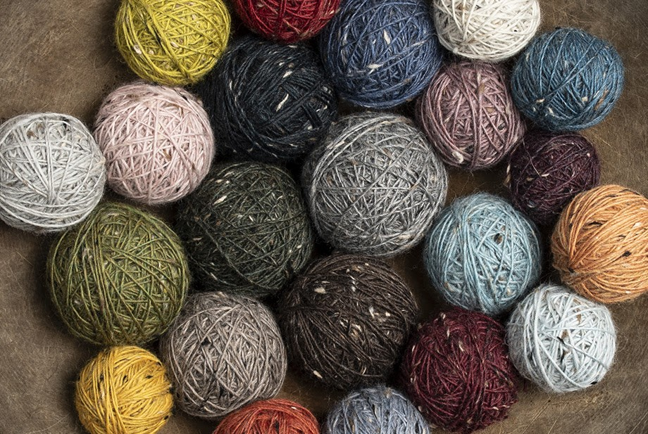 Blue Sky Fibers Woolstok Tweed Light Donegal Yarn Fingering Weight Neutral Flecks Ideal for Colorwork Cables Ribbing and Textured Knitting and Crochet Projects
