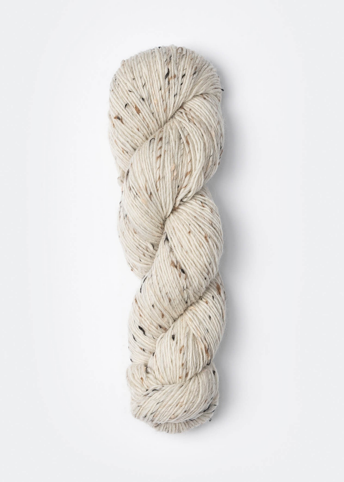 Blue Sky Fibers Woolstok Tweed Light Donegal Yarn Fingering Weight Neutral Flecks Ideal for Colorwork Cables Ribbing and Textured Knitting and Crochet Projects