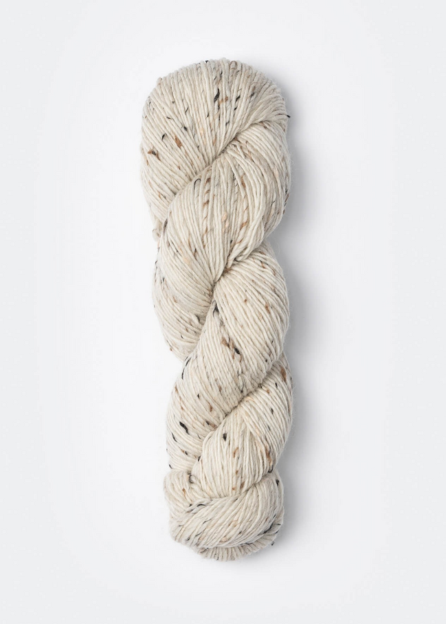 Blue Sky Fibers Woolstok Tweed Light Donegal Yarn Fingering Weight Neutral Flecks Ideal for Colorwork Cables Ribbing and Textured Knitting and Crochet Projects