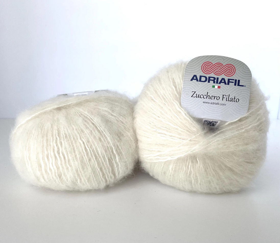 Fluff Yarn Quality Wool Knitting Crochet DK Worsted Bulky Solid Colors and Bicolor Effect Yarn Light Fun Sweater Posh Casual Cardigan Gift Knit Project Crochet Garment Zucchero Filato by Adriafil