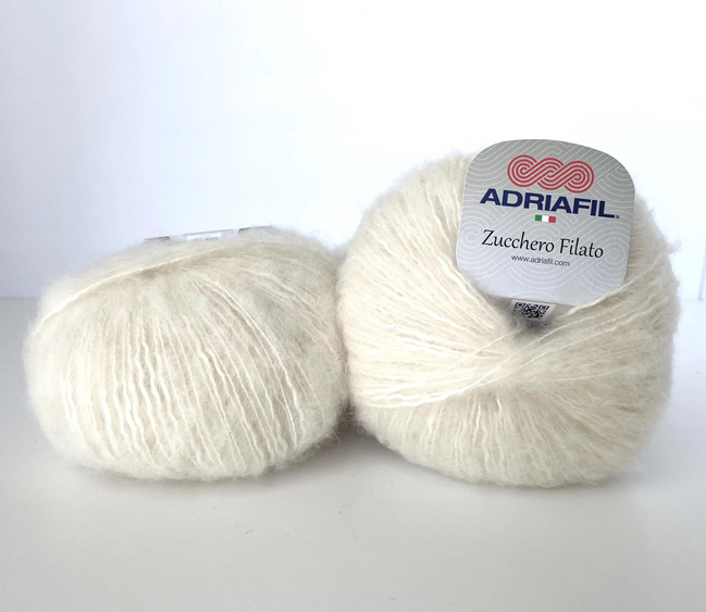 Fluff Yarn Quality Wool Knitting Crochet DK Worsted Bulky Solid Colors and Bicolor Effect Yarn Light Fun Sweater Posh Casual Cardigan Gift Knit Project Crochet Garment Zucchero Filato by Adriafil
