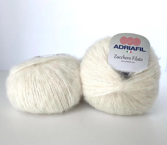 Fluff Yarn Quality Wool Knitting Crochet DK Worsted Bulky Solid Colors and Bicolor Effect Yarn Light Fun Sweater Posh Casual Cardigan Gift Knit Project Crochet Garment Zucchero Filato by Adriafil