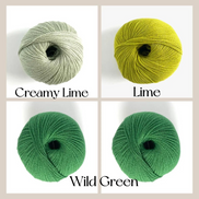 Cottonwool 3 Merino Wool & Organic Cotton by Gepard Super Soft Fingering Weight for Knitting Crochet Tops Cardigan and Baby Garments