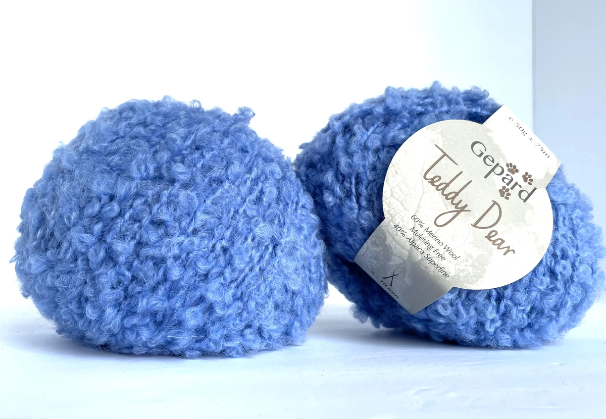 Teddy Yarn Soft Looped Gepard Boucle Yarn for Knitting Crochet Project Super Bulky Weight Gift Idea Baby Outfit Sweater Cardigan Scarf Hat