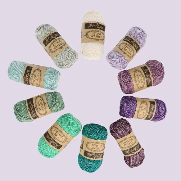 Scheepjes Color Pack Stone Washed Sport Yarn Set Gift Boxes Softfun Cotton Acrylic DK Schachenmayr Catania Baby Box Gift for Crochet Lover and Knitter Beginner Friendly and Holiday Gifting