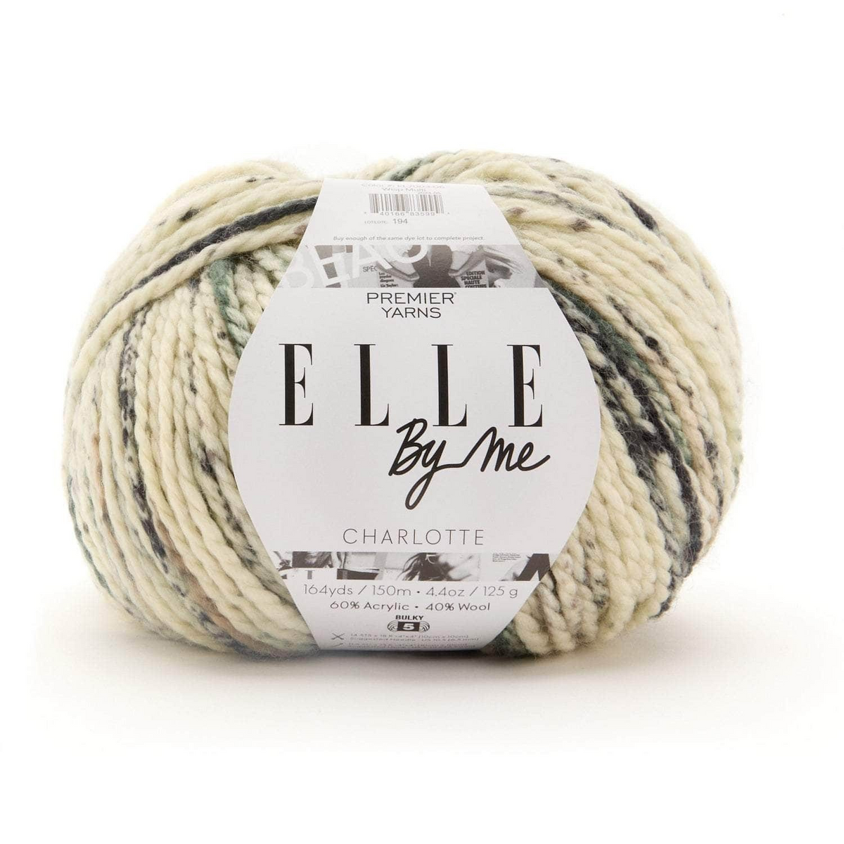Bulky Yarn Wool Blend Acrylic Perfect for Crochet Blankets Baby Clothes Knitted Hats ELLE by Me Charlotte Premier Beginner Friendly 125g Multicolor 150g Solid