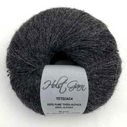 Holst Garn Titicaca Yarn is a Lace Weigh Plump Fluffy Alpaca with Soft Halo Ideal for Mohair Replacement in many colors like Pink Green Red Gray Blue Beige White Purple Brown