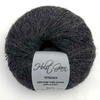 Holst Garn Titicaca Yarn is a Lace Weigh Plump Fluffy Alpaca with Soft Halo Ideal for Mohair Replacement in many colors like Pink Green Red Gray Blue Beige White Purple Brown