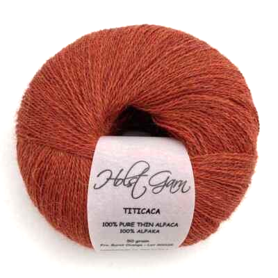 Holst Garn Titicaca Yarn is a Lace Weigh Plump Fluffy Alpaca with Soft Halo Ideal for Mohair Replacement in many colors like Pink Green Red Gray Blue Beige White Purple Brown