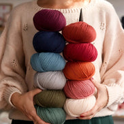 Merino Wool Fingering Yarn by Lise Tailor Autumn Color Knitting Soft Yarn Sensitive Skin Baby Sweater Shawls Hats Scarfs Cowls Mittens Superwash Merino Yarn Made in France