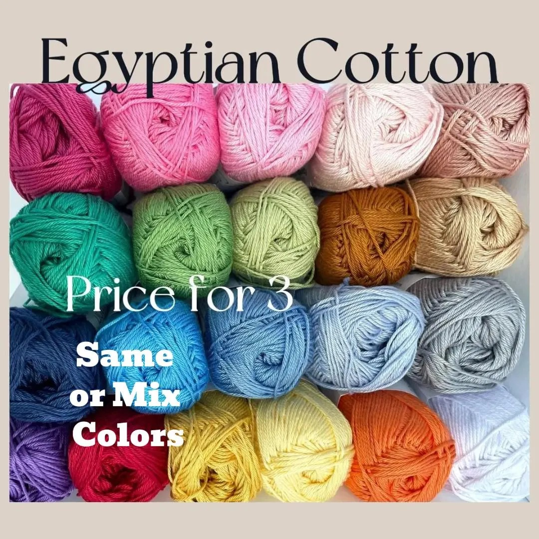 Egyptian Cotton Yarn with a Soft Sheen and Luster Premier Afternoon Cotton Size 3 is Ideal for Sensitive Skin Perfect for Summer Garments Home Decor or Baby Outfits