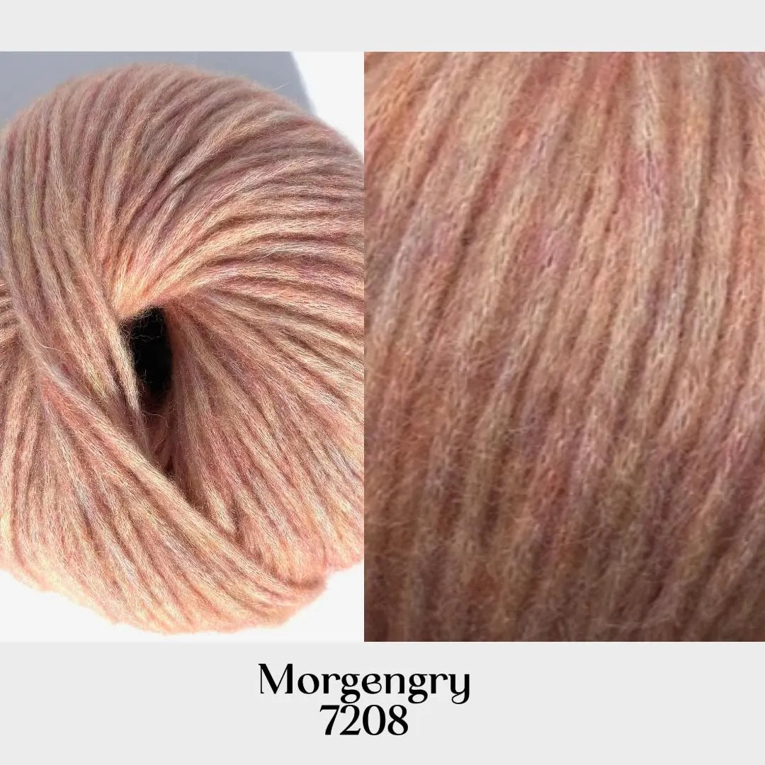 Snefnug Watercolors by CaMaRose Yarn Soft Natural Fiber Blend Lightweight Worsted Yarn Beautiful Mélange Multicolor Yarn for Knitting Sweaters and Cardigans Alpaca Organic Cotton Merino Wool