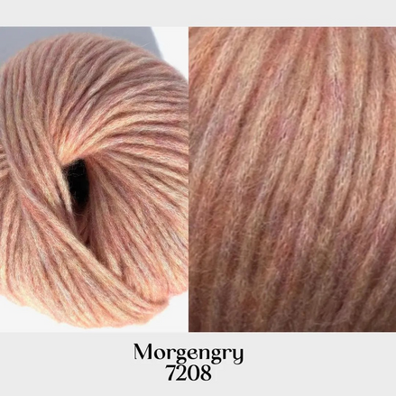 Snefnug Watercolors by CaMaRose Yarn Soft Natural Fiber Blend Lightweight Worsted Yarn Beautiful Mélange Multicolor Yarn for Knitting Sweaters and Cardigans Alpaca Organic Cotton Merino Wool