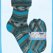 Sock Yarn Opal Wool and Nylon Yarn Sock Fingering Weight for Knitters and Crocheters Multicolor Wool Ideal for Family Holiday Gifts Soft Wool Memory Funny Fruits Crazy Waters Collections