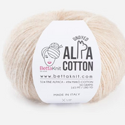 Alpaca Cotton Yarn Airy Blown Yarn Light and Soft Wool Fluffy Yarn for Sweaters Shawls Sport DK Weight Alpa Cotton by BettaKnit Italian Wool