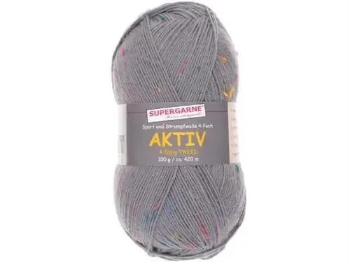 Tweed Yarn Fingering Light Wool Speckle Tweed Sock Yarn Aktiv Sweater Sock Shawl Glove Hat Scarf Garment Baby Blanket Great for Sock Knitting