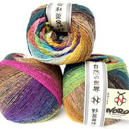 Noro Tsubame Wool Silk Ideal One Skein Project Worsted Weight Oversized Skein 656 Yds Soft Yarn Ideal for Statement Sweater Shawl Shrug Made in Japan
