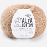 Alpaca Cotton Yarn Airy Blown Yarn Light and Soft Wool Fluffy Yarn for Sweaters Shawls Sport DK Weight Alpa Cotton by BettaKnit Italian Wool