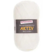 Solid Color Sock Yarn 100gram for Full Sock or Contrast Heel Toe Cuff Leg Gusset Uni Color Aktiv Yarn Fingering White Accent Yarn Complement