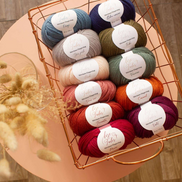 Merino Wool Fingering Yarn by Lise Tailor Autumn Color Knitting Soft Yarn Sensitive Skin Baby Sweater Shawls Hats Scarfs Cowls Mittens Superwash Merino Yarn Made in France