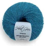 Holst Garn Titicaca Yarn is a Lace Weigh Plump Fluffy Alpaca with Soft Halo Ideal for Mohair Replacement in many colors like Pink Green Red Gray Blue Beige White Purple Brown