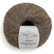 Holst Garn Titicaca Yarn is a Lace Weigh Plump Fluffy Alpaca with Soft Halo Ideal for Mohair Replacement in many colors like Pink Green Red Gray Blue Beige White Purple Brown