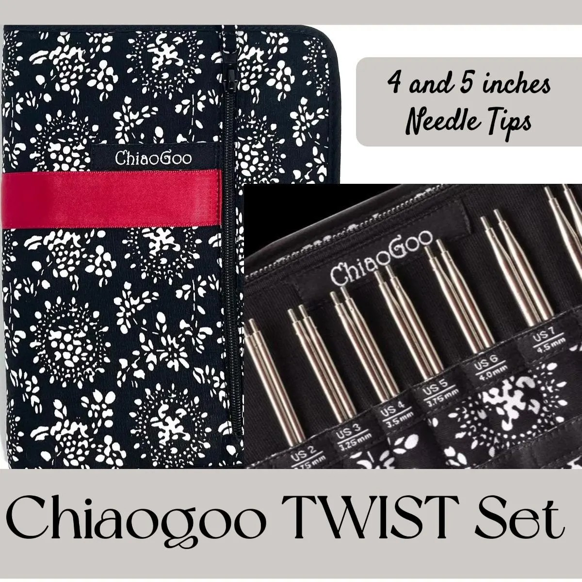 Chiaogoo Knitting Needle 4 inches Chiaogoo 5