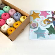 Scheepjes Color Pack Stone Washed Sport Yarn Set Gift Boxes Softfun Cotton Acrylic DK Schachenmayr Catania Baby Box Gift for Crochet Lover and Knitter Beginner Friendly and Holiday Gifting