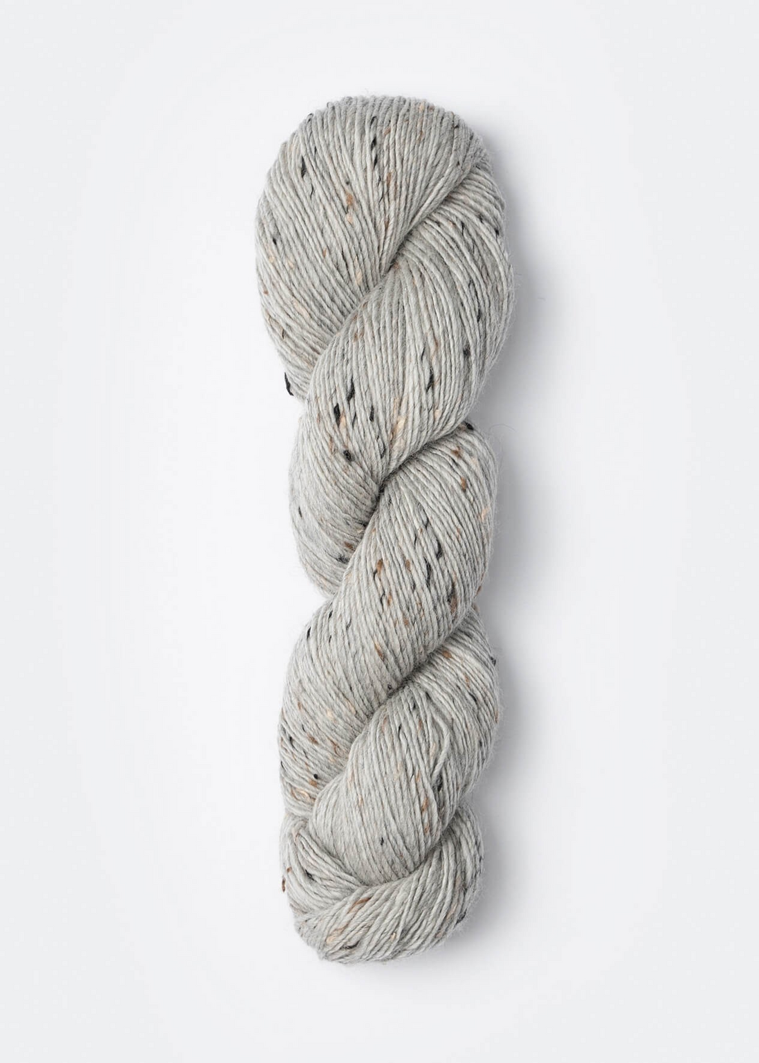Blue Sky Fibers Woolstok Tweed Light Donegal Yarn Fingering Weight Neutral Flecks Ideal for Colorwork Cables Ribbing and Textured Knitting and Crochet Projects