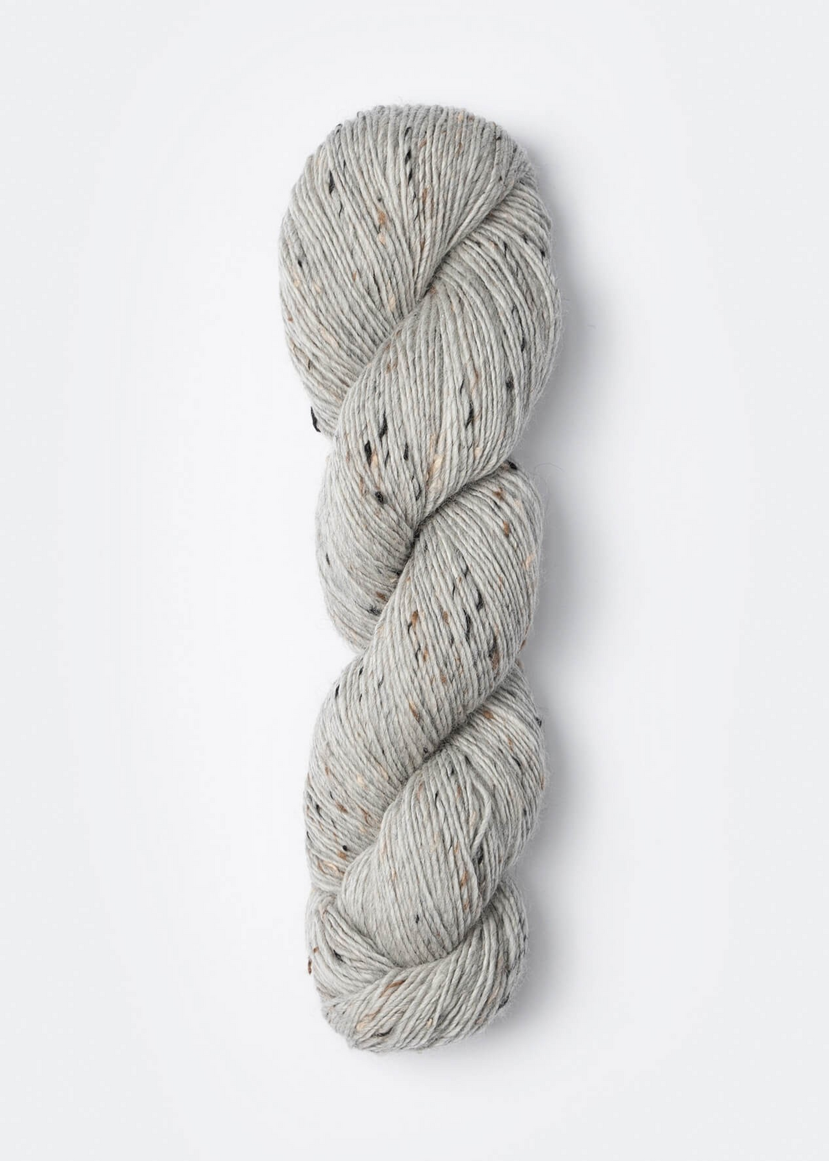 Blue Sky Fibers Woolstok Tweed Light Donegal Yarn Fingering Weight Neutral Flecks Ideal for Colorwork Cables Ribbing and Textured Knitting and Crochet Projects
