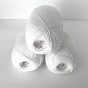 Solid Color Sock Yarn 100gram for Full Sock or Contrast Heel Toe Cuff Leg Gusset Uni Color Aktiv Yarn Fingering White Accent Yarn Complement