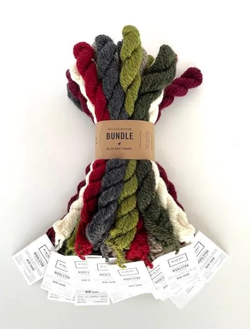 Christmas Yarn Red Green Holiday Cheer Woolstok Bundle Christmas Tree Knit Decor Ornament Garland Holiday Gift Craft Festive Handmade Present Wrapping Accents