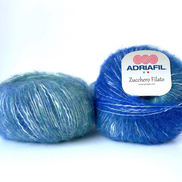 Fluff Yarn Quality Wool Knitting Crochet DK Worsted Bulky Solid Colors and Bicolor Effect Yarn Light Fun Sweater Posh Casual Cardigan Gift Knit Project Crochet Garment Zucchero Filato by Adriafil