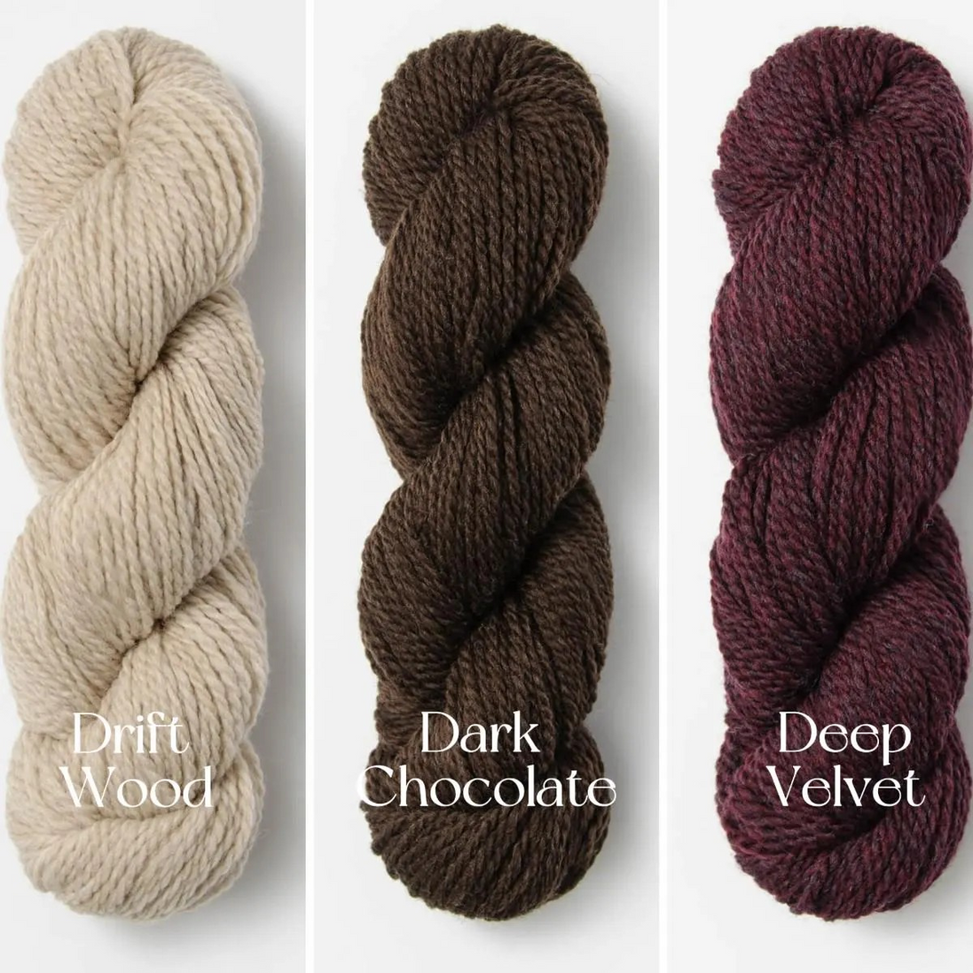 Blue Sky Fibers Woolstok Worsted Yarn 50g 100% Fine Highland Wool Soft Peruvian Wool Yarn with beautiful stitch definition Perfect for sweaters hats scarves colorwork and more
