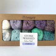 Scheepjes Color Pack Stone Washed Sport Yarn Set Gift Boxes Softfun Cotton Acrylic DK Schachenmayr Catania Baby Box Gift for Crochet Lover and Knitter Beginner Friendly and Holiday Gifting