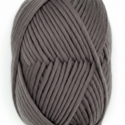 Bulky Weight Yarn 100% Merino Wool Super Bulky Yarn Weight 6 Chunky Natural Wool Yarn for Knitting & Crochet Quick Project Yarn. A ball of chunky gray yarn with a red and white paper label reading 'World of Wool Chubbs Super Chunky 100% Merino Yarn', shown on a white background with a wooden knitting needle partially visible on the right.